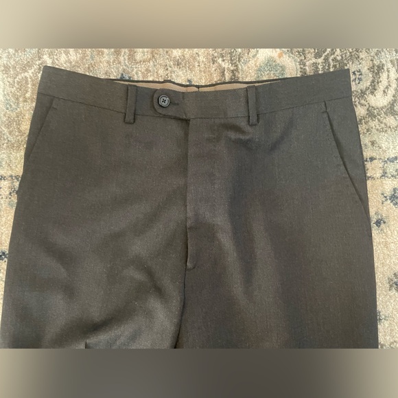 ZANIERI Made in Italy ANGELICO Super 100'S Wool Flat Front Trouser size 33 New! - Picture 3 of 7